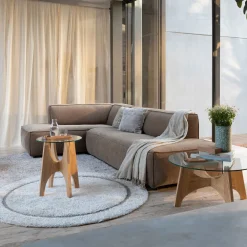 Zuiver Loungebank|Loungebank Fat Freddy Rib, kleur Caramel