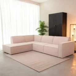 LABEL51 Hoekbank|Loungebank Kay Bouclé, 283cm, kleur Naturel