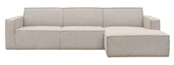 LABEL51 Loungebank|Loungebank Kay Rechts, Bouclé, kleur Naturel