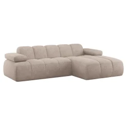 WOOOD Loungebank|Loungebank Mojo Wollig Chenille, kleur Donker Zand