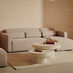 Kave Home Hoekbank|Loungebank Neom Links/Rechts, Structuurstof