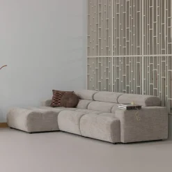 WOOOD Loungebank|Loungebank Novi Geweven melange stof, kleur Naturel