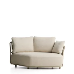Kave Home Tuinbanken|Loungebank Osani Ronde module, kleur Ecru/Taupe