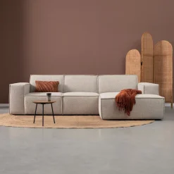 PEPP Interiors Loungebank|Loungebank Play 290cm, Bouclé, kleur Beige