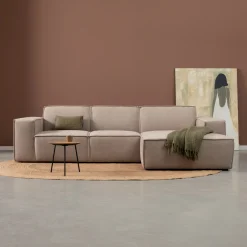 PEPP Interiors Loungebank|Loungebank Play 290cm, Linnen look, kleur Beige