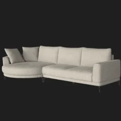 Tower Living Organische Bank|Loungebank|Loungebank Prescot 323cm, Gemêleerde stof