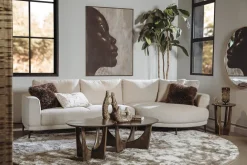 Tower Living Organische Bank|Loungebank|Loungebank Prescot 323cm, Gemêleerde stof