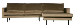 WOOOD Loungebank|Loungebank Rodeo Rechts, Velvet