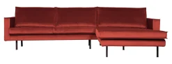 WOOOD Loungebank|Loungebank Rodeo Rechts, Velvet