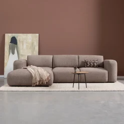 PEPP Interiors Loungebank|Loungebank Soul 280cm, Chenille, kleur Bruin
