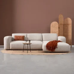 PEPP Interiors Loungebank|Loungebank Soul 280cm, Chenille, kleur Naturel