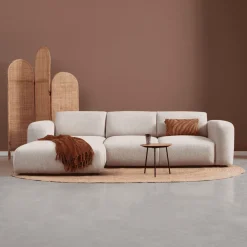 PEPP Interiors Loungebank|Loungebank Soul 280cm, Chenille, kleur Naturel
