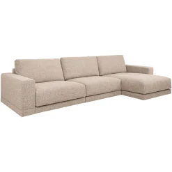 Richmond Interiors Loungebank|Loungebank Trentino Links/Rechts, Geweven stof, kleur Bruin