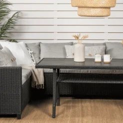 Nohr Loungesets|Loungeset Charnell kleur Grijs/ Zwart