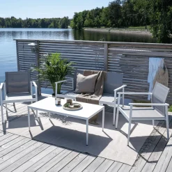 Nohr Loungesets|Loungeset Erikka Met bank, 2 loungestoelen en tafel