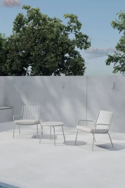 Nohr Loungesets|Loungeset Gared Met 2 stoelen en tafel, kleur Beige