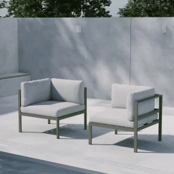 Nohr Loungesets|Loungeset Lasheka Hoekmodule, kleur Beige/ Bruin