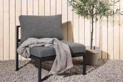 Nohr Loungesets|Loungeset Lasheka Middenmodule, kleur Grijs/Zwart Grijs / Zwart