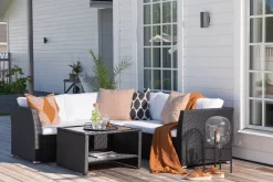 Nohr Loungesets|Loungeset Melandie Met hoekbank en tafel