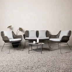 Nohr Loungesets|Loungeset Missie Met bank, 2 loungestoelen en tafel