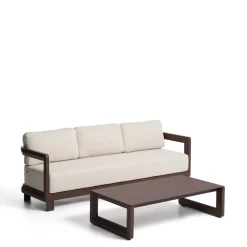 Kave Home Loungesets|Loungeset Nerano Met 3-zitsbank en lage tafel