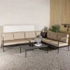 Nohr Loungesets|Loungeset Pamella Met bank en tafel, kleur Zand