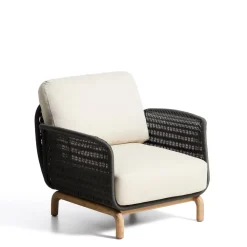 Kave Home Loungestoelen|Loungestoel Alipa Acaciahout en touw