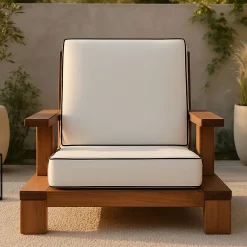 Nohr Loungestoelen|Loungestoel Jesslyn Acaciahout Bruin