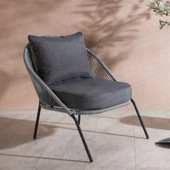 Nohr Loungestoelen|Loungestoel Karlene Geweven touw