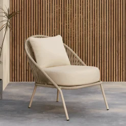 Nohr Loungestoelen|Loungestoel Karlene kleur Beige