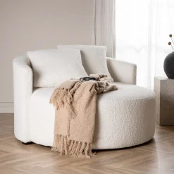 Nohr Fauteuil Stof / Textiel|Fauteuil Bouclé / Teddy|Loveseat Keeli Teddy