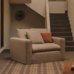 Kave Home Fauteuil Stof / Textiel|Loveseat Nora