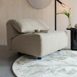 Zuiver Fauteuil Stof / Textiel|Fauteuil Bouclé / Teddy|Loveseat Wings Bouclé Caramel