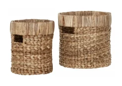 MUST Living Potten & Manden|Mand Organize Waterhyacint, Set van 2 stuks Naturel