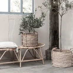 MUST Living Potten & Manden|Mand Patio Set van 2 stuks Naturel