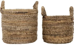 MUST Living Potten & Manden|Mand Pretoria Bananenblad, Set van 2 stuks