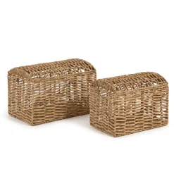 Kave Home Potten & Manden|Mand Xuliana Set van 2 stuks Naturel