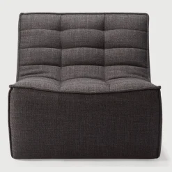 Ethnicraft Fauteuil Stof / Textiel|Modulaire Bank N701 1-zits, 80cm