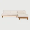 Ethnicraft Loungesets|Modulaire Loungebank Monocle Hoek Rechts, Teakhout