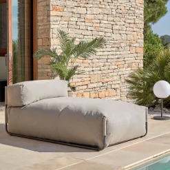 Kave Home Loungesets|Modulaire Outdoor Bank Square Chaise Longue