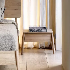 Ethnicraft Nachtkastjes|Nachtkastjes|Nachtkastje Air Eikenhout, Met 1 lade