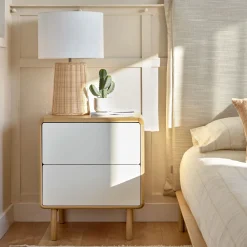 Kave Home Nachtkastjes|Nachtkastjes|Nachtkastje Anielle Essen, 50 x 45cm Naturel