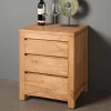 Tower Living Nachtkastjes|Nachtkastjes|Nachtkastje Corona Teak met 3 laden
