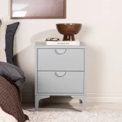 Nohr Nachtkastjes|Nachtkastjes|Nachtkastje Danyella met 2 laden, Metaal