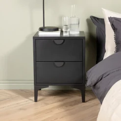 Nohr Nachtkastjes|Nachtkastjes|Nachtkastje Danyella met 2 laden, Metaal
