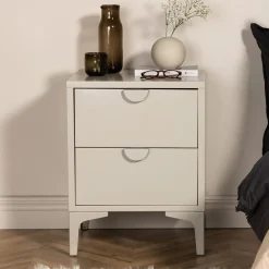 Nohr Nachtkastjes|Nachtkastjes|Nachtkastje Danyella met 2 laden, Metaal