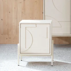 Zuiver Nachtkastjes|Nachtkastjes|Nachtkastje Faces Eikenhout, 45 x 35cm