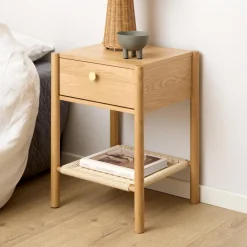 Bendt Nachtkastjes|Nachtkastjes|Nachtkastje Hebert Eikenfineer, Met 1 lade