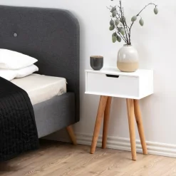 Bendt Nachtkastjes|Nachtkastjes|Nachtkastje Isaac Wit