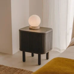 Kave Home Nachtkastjes|Nachtkastjes|Nachtkastje Mailen Essenhout, 50 x 40cm